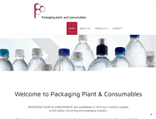 Tablet Screenshot of packagingplant.co.za
